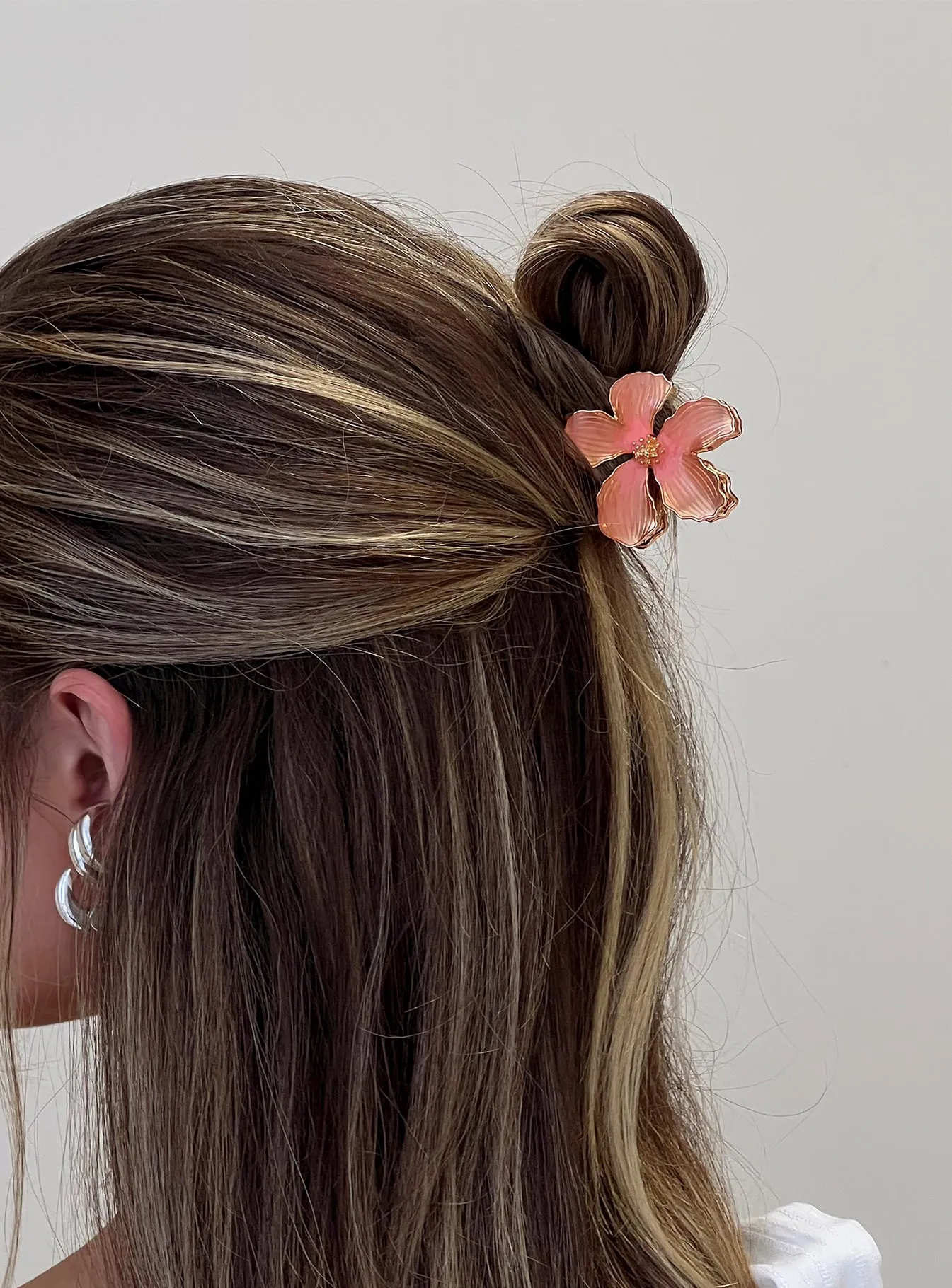 Luhna Floral Claw Clip Orange sold by Princess Polly
