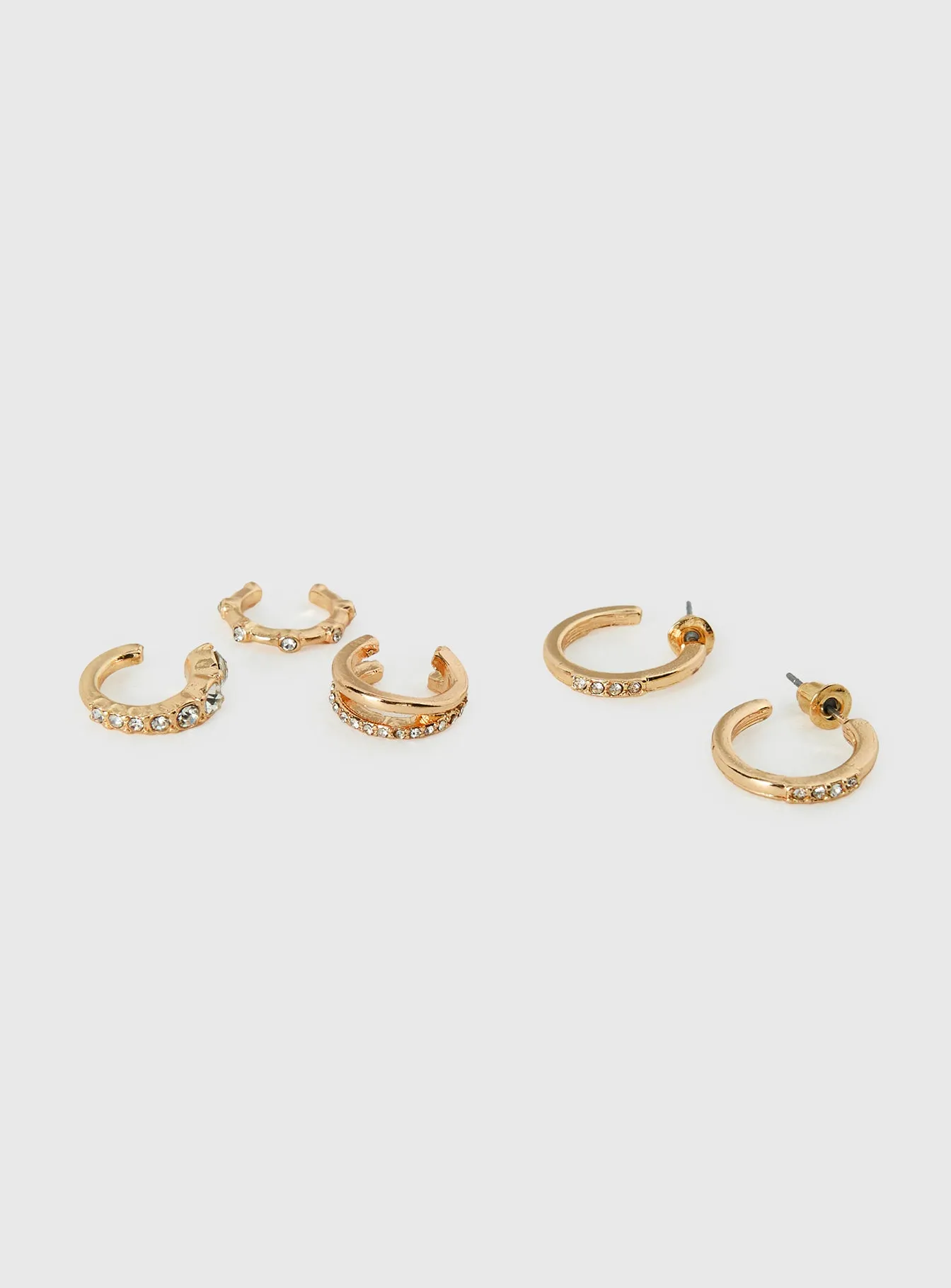 Mylla Cuff And Earring Pack Gold sold by Princess Polly product image thumbnail 3