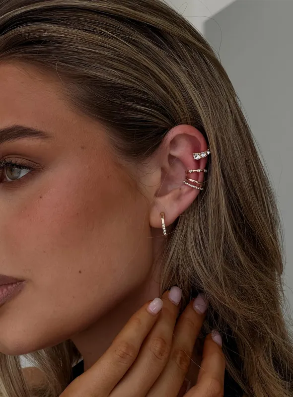 Mylla Cuff And Earring Pack Gold made by Princess Polly