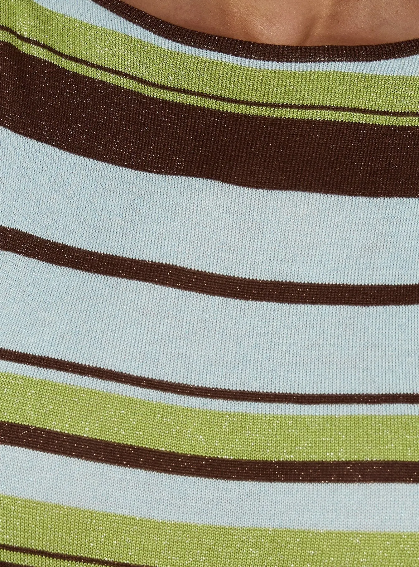 Saedee Knit Low Back Maxi Dress Multi Stripe sold by Princess Polly product image thumbnail 5