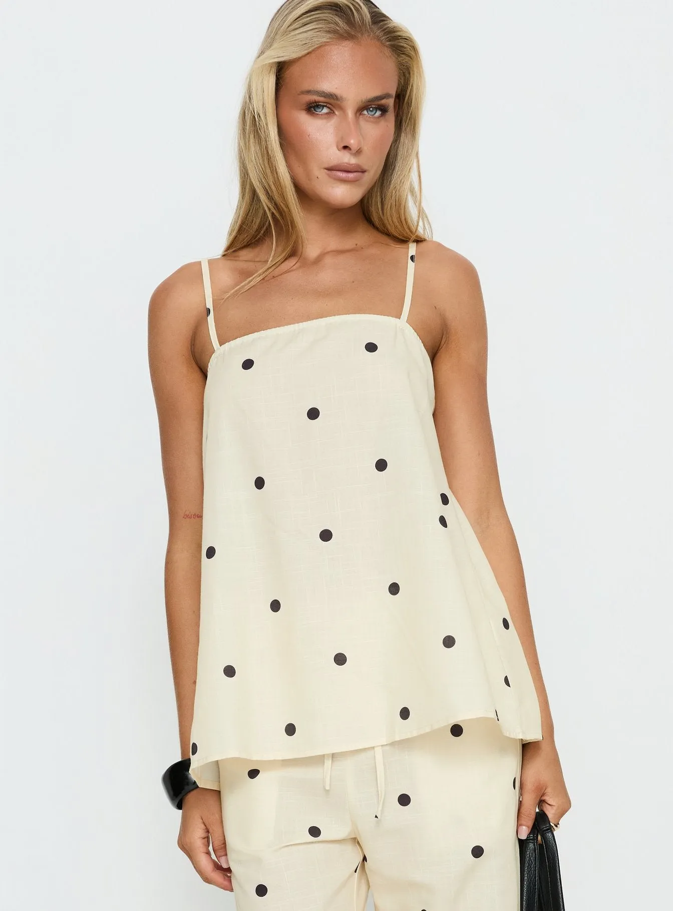 Bellara Longline Cami Top Yellow Polka sold by Princess Polly product image thumbnail 2