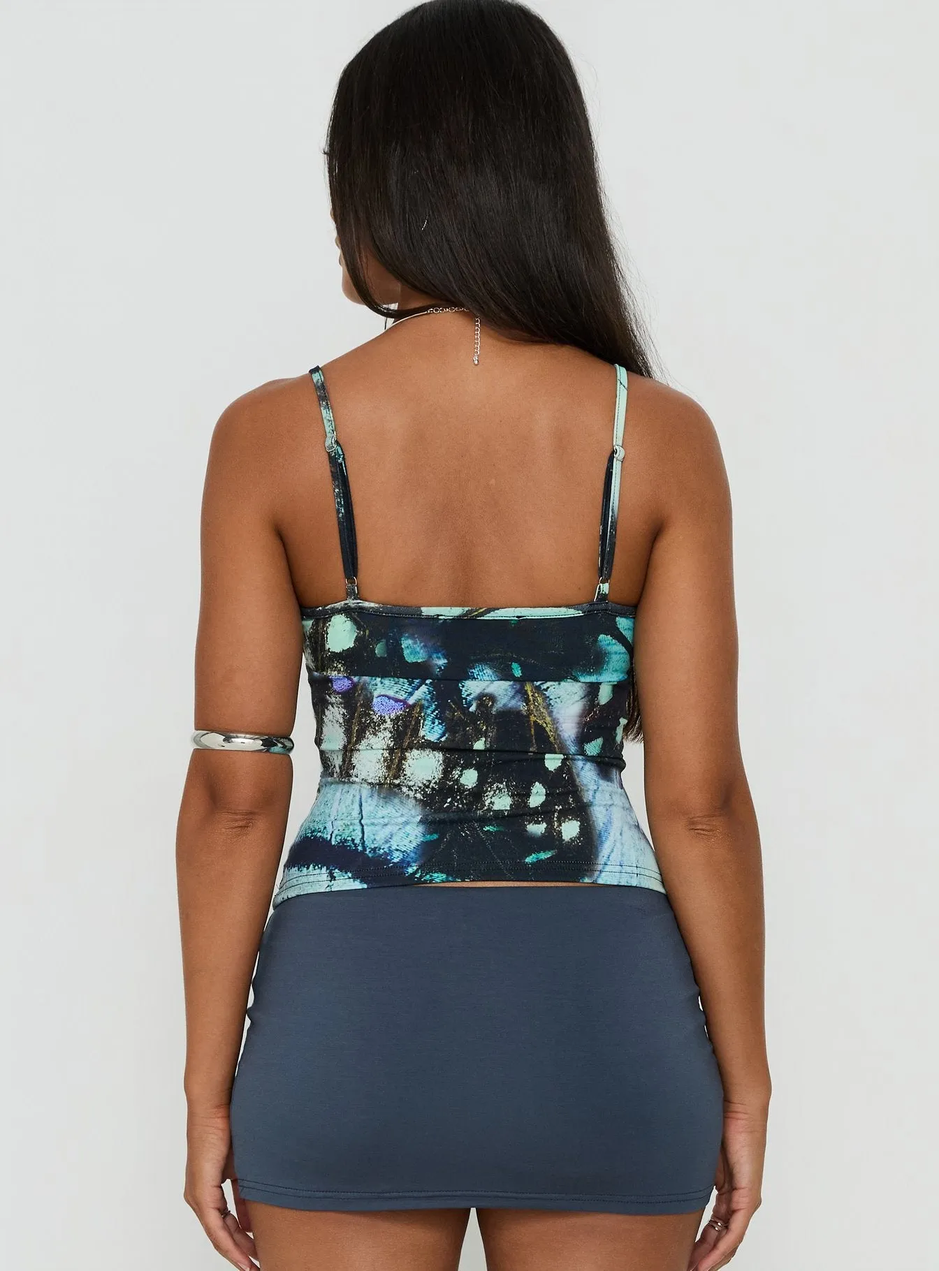 Full Focus Cami Top Blue Butterfly sold by Princess Polly product image thumbnail 5