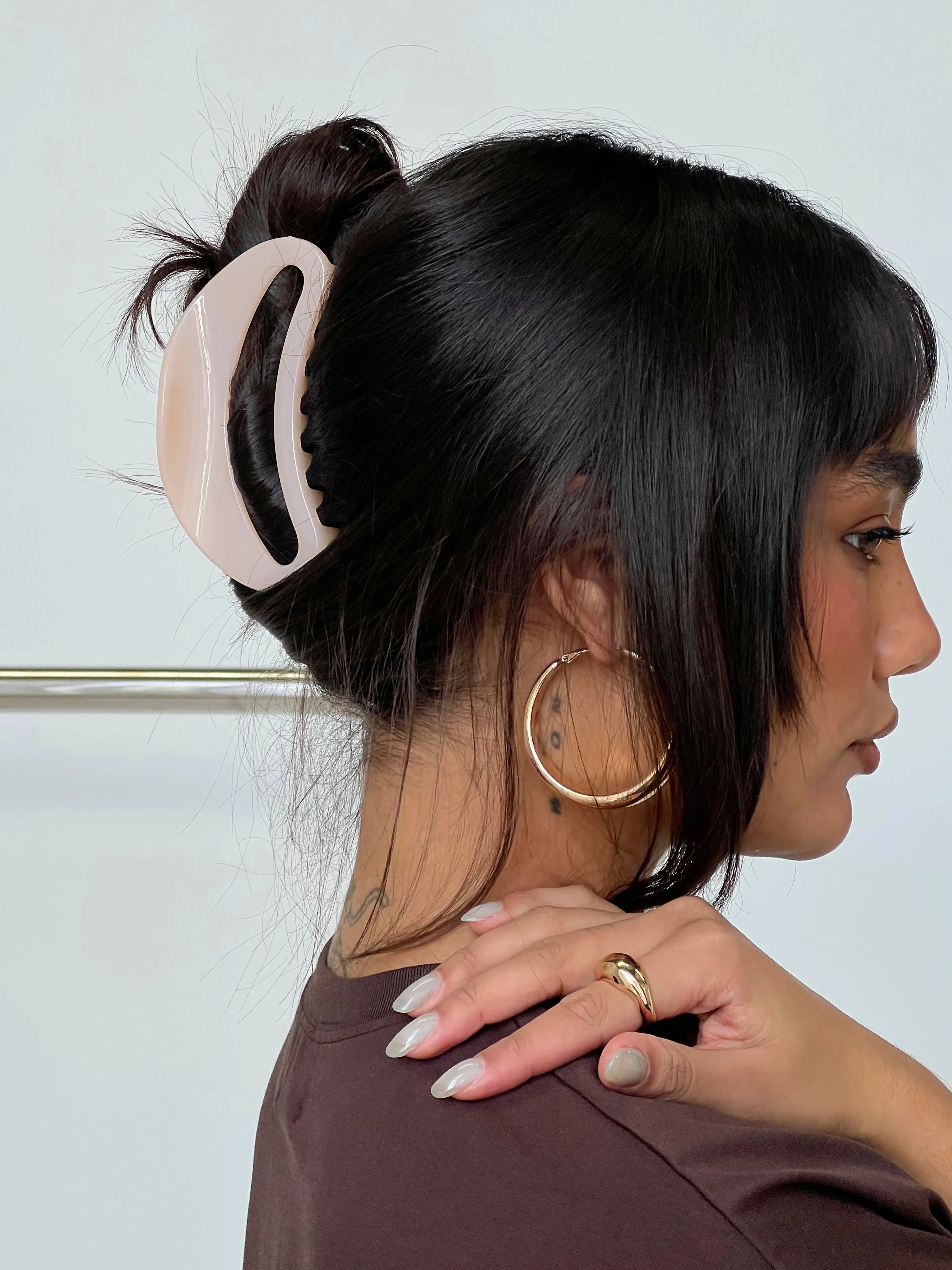 Say My Name Hair Clip Light Pink sold by Princess Polly
