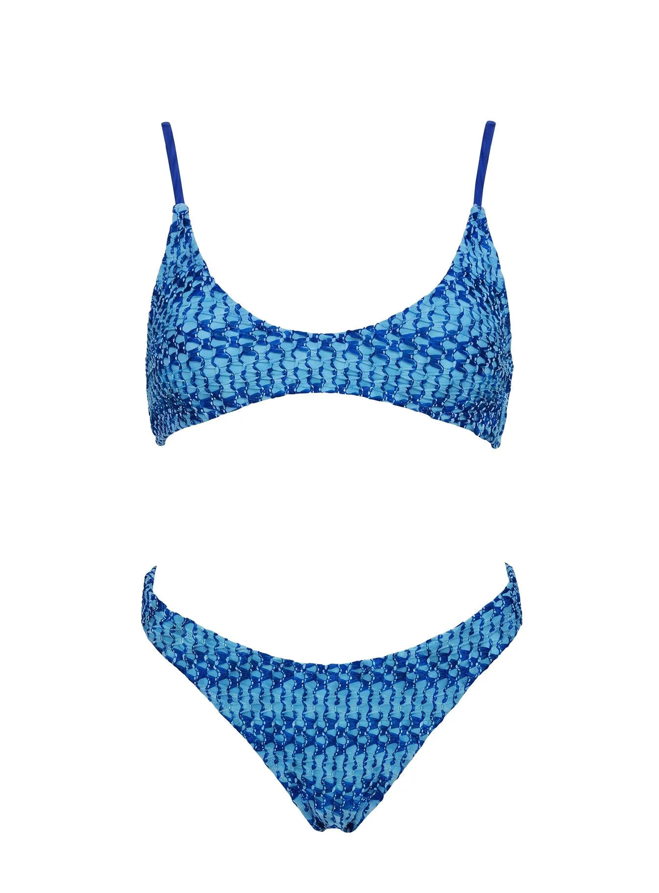 Elouana Scoop Bikini Top Blue sold by Princess Polly product image thumbnail 5