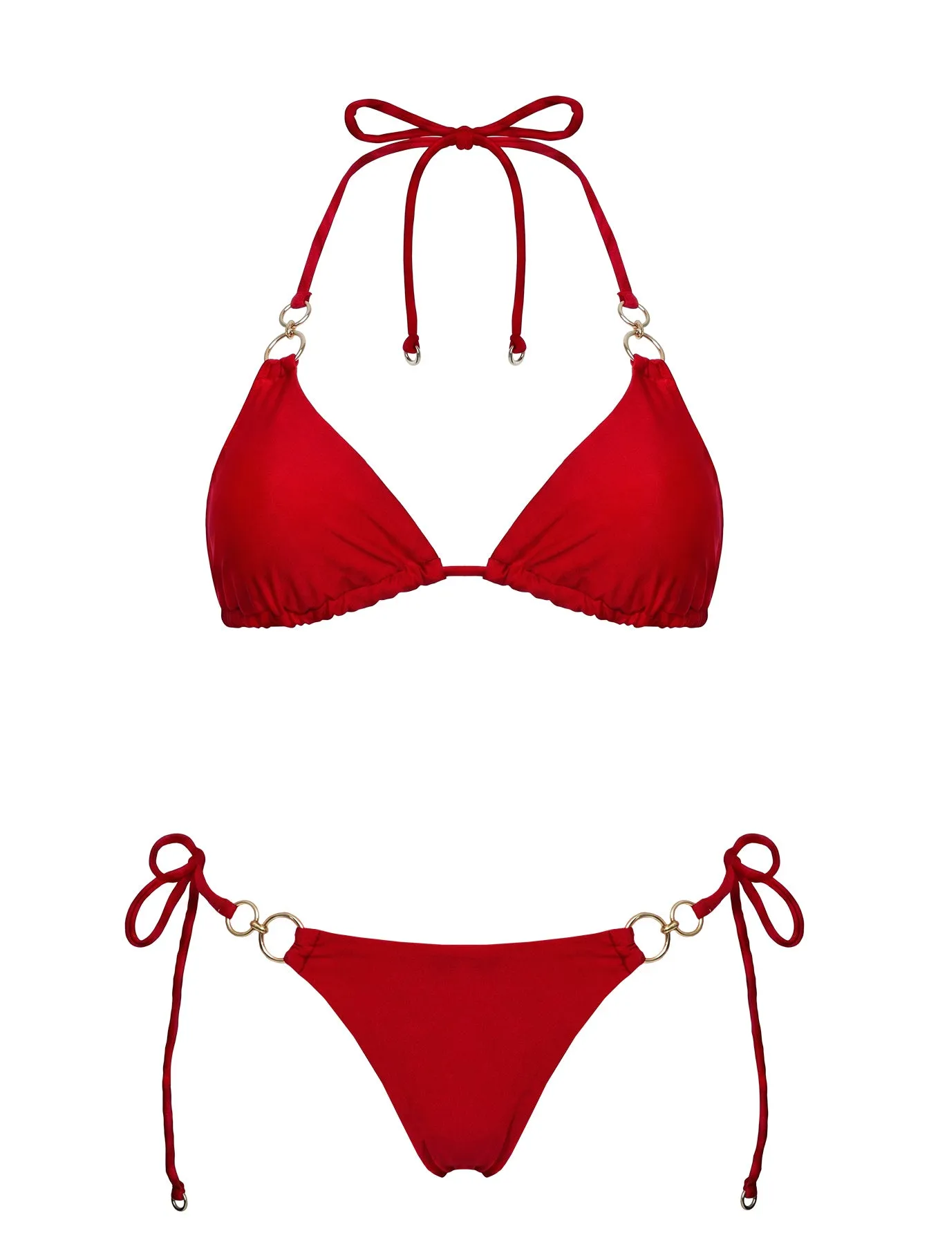 Sun Drenched Hardware Detail Bikini Top Red sold by Princess Polly product image thumbnail 5