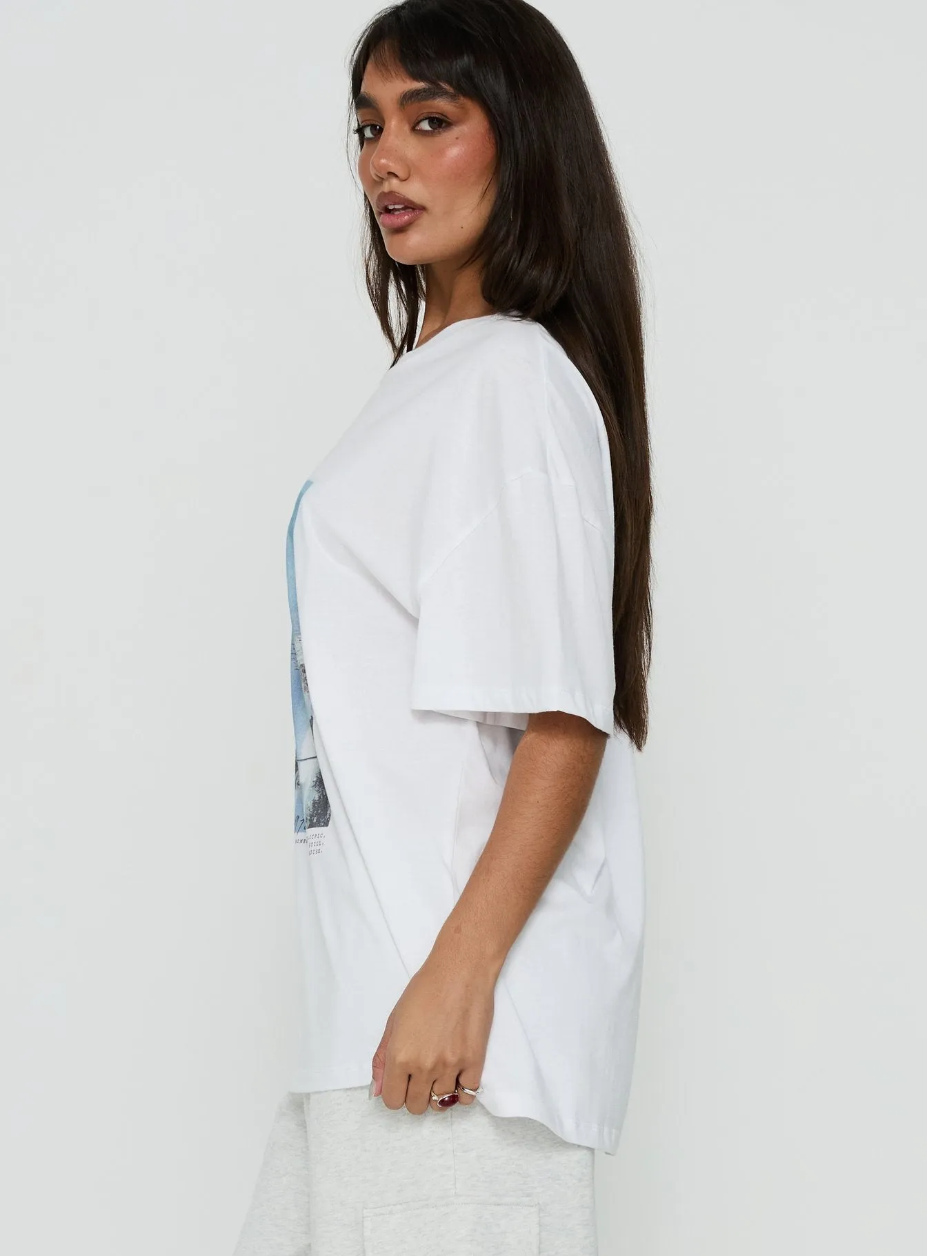From Elsewhere Oversized Graphic Tee White sold by Princess Polly product image thumbnail 4
