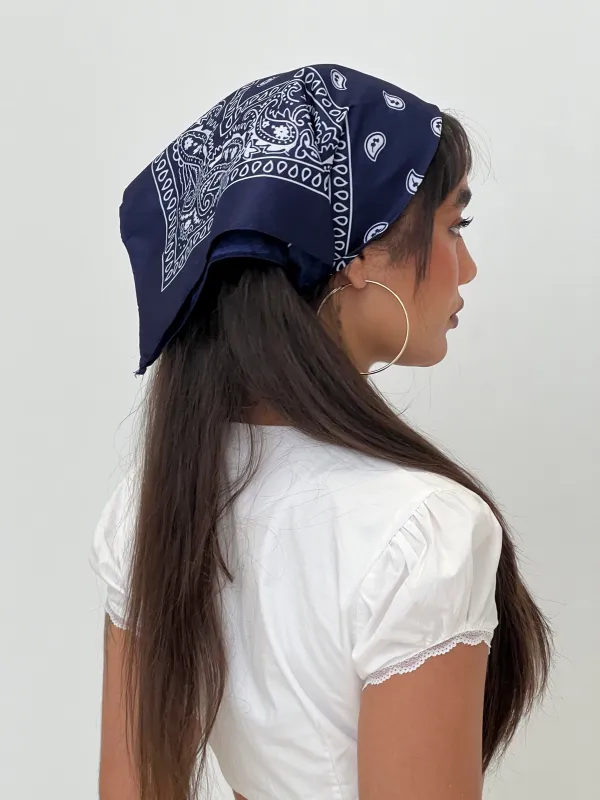 Fast Life Bandana Navy made by Princess Polly