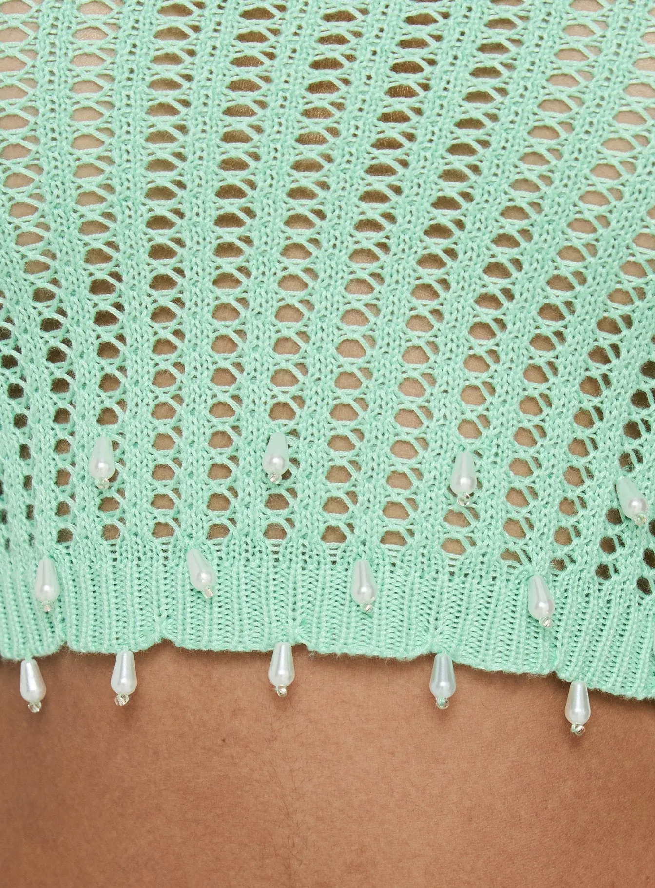 Next Level Knit Halter Top Green sold by Princess Polly product image thumbnail 5