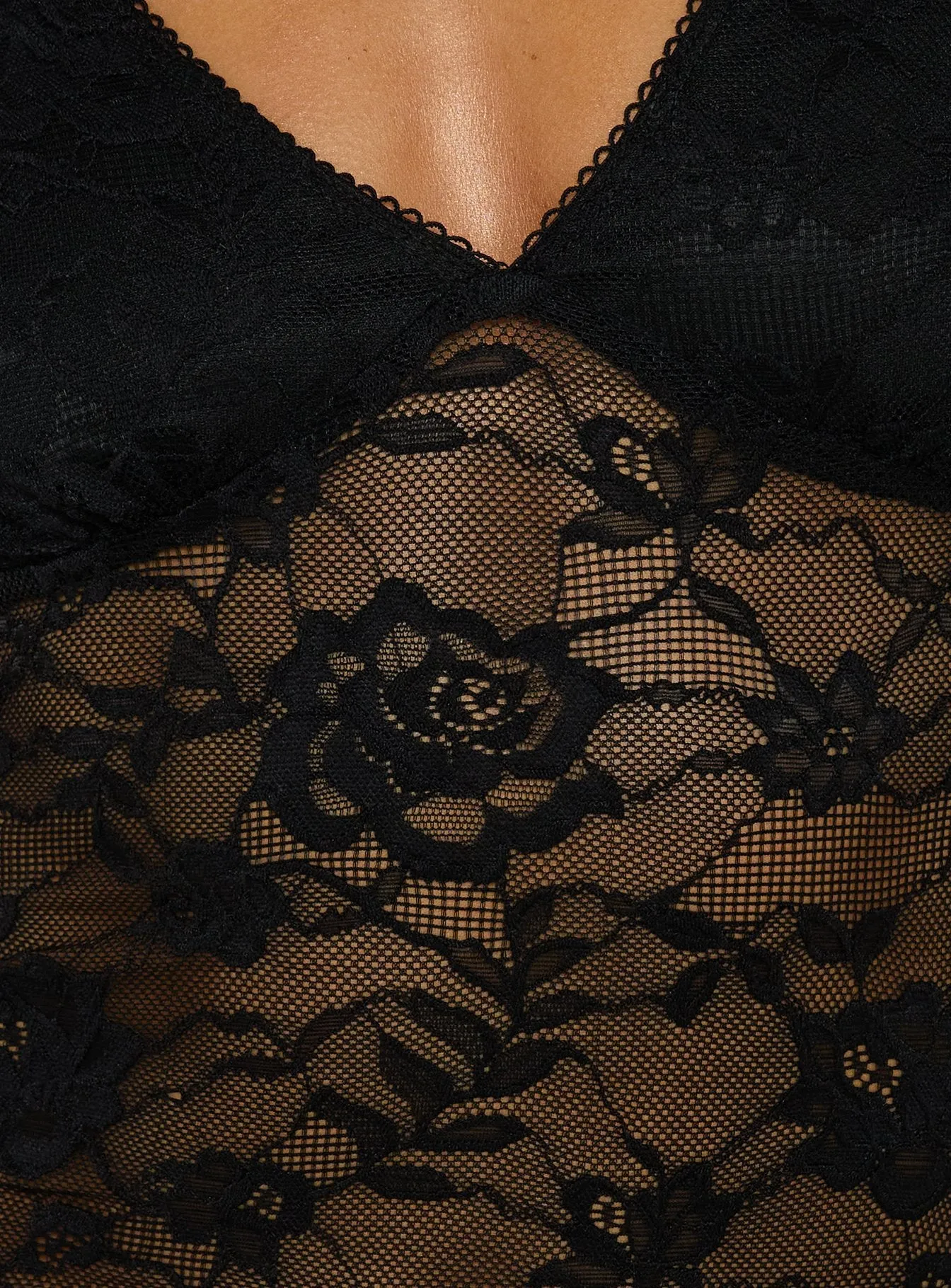 Zandie Textured V Neck Short Sleeve Top Black sold by Princess Polly product image thumbnail 5