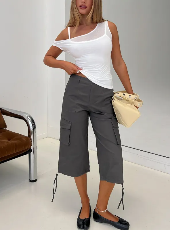 Alfonza Utility Capri Slate made by Princess Polly