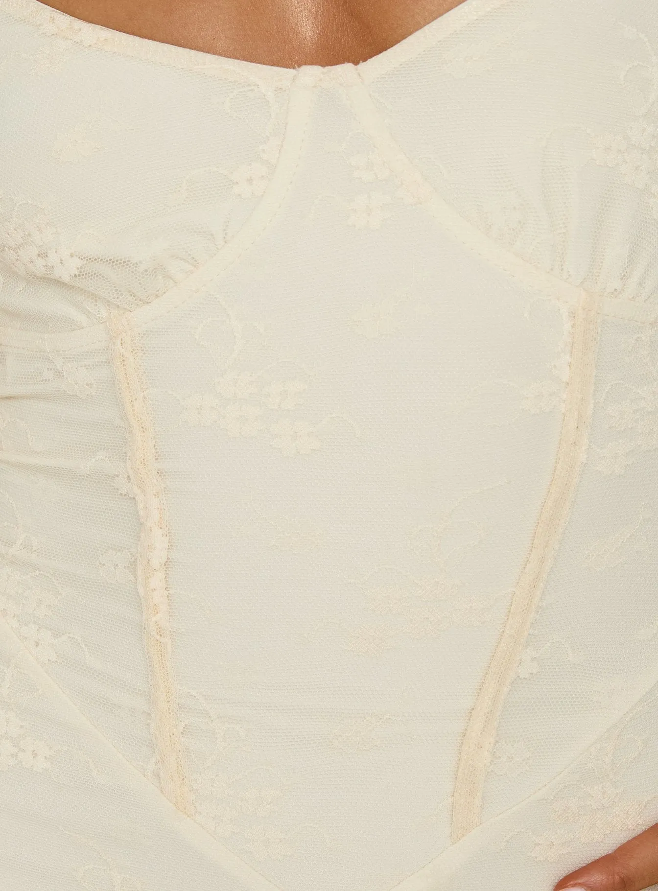 Amika Lace Maxi Dress Cream sold by Princess Polly product image thumbnail 5