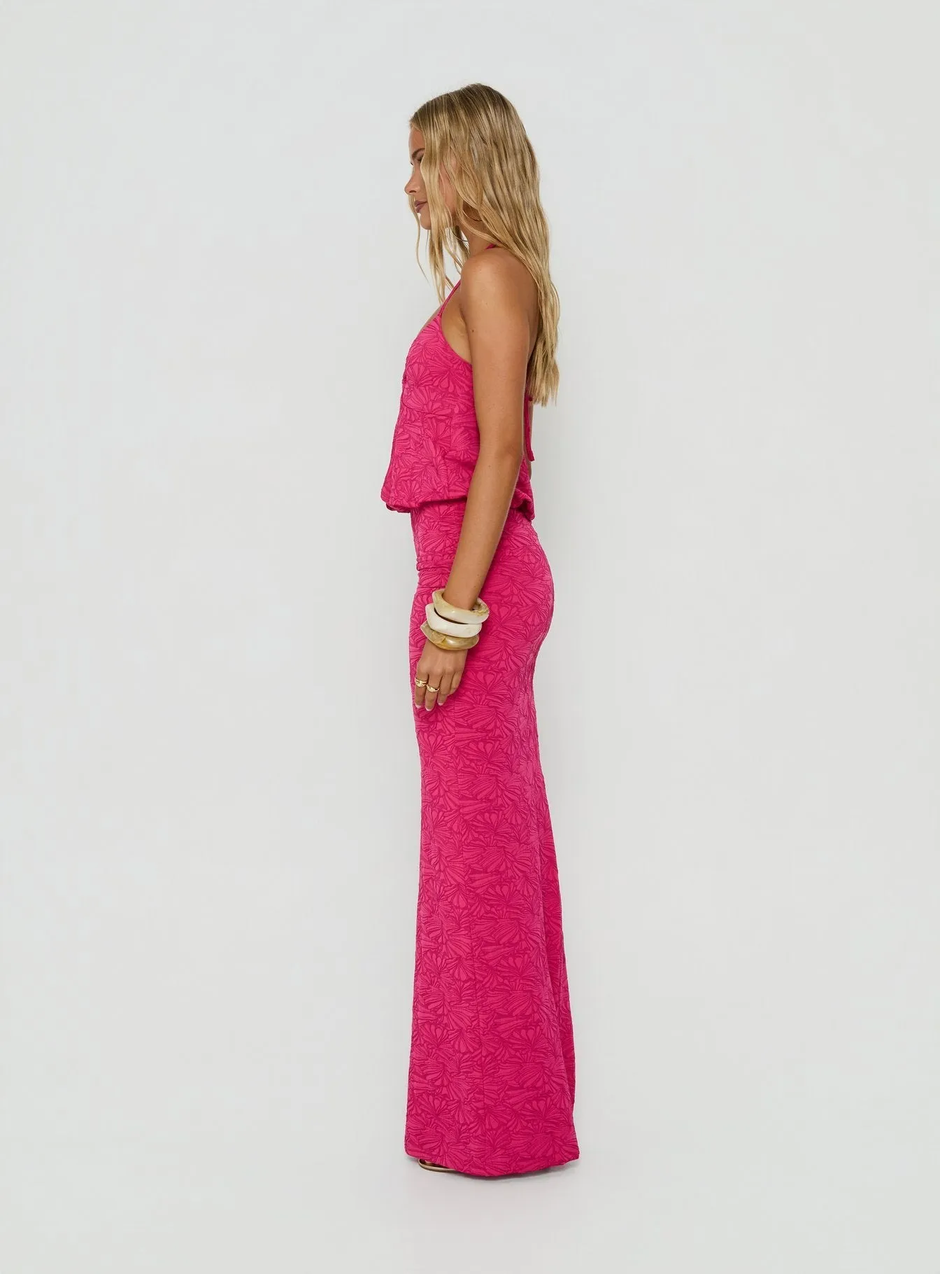 Sungold Halter Maxi Dress Gin Fizz sold by Princess Polly product image thumbnail 3