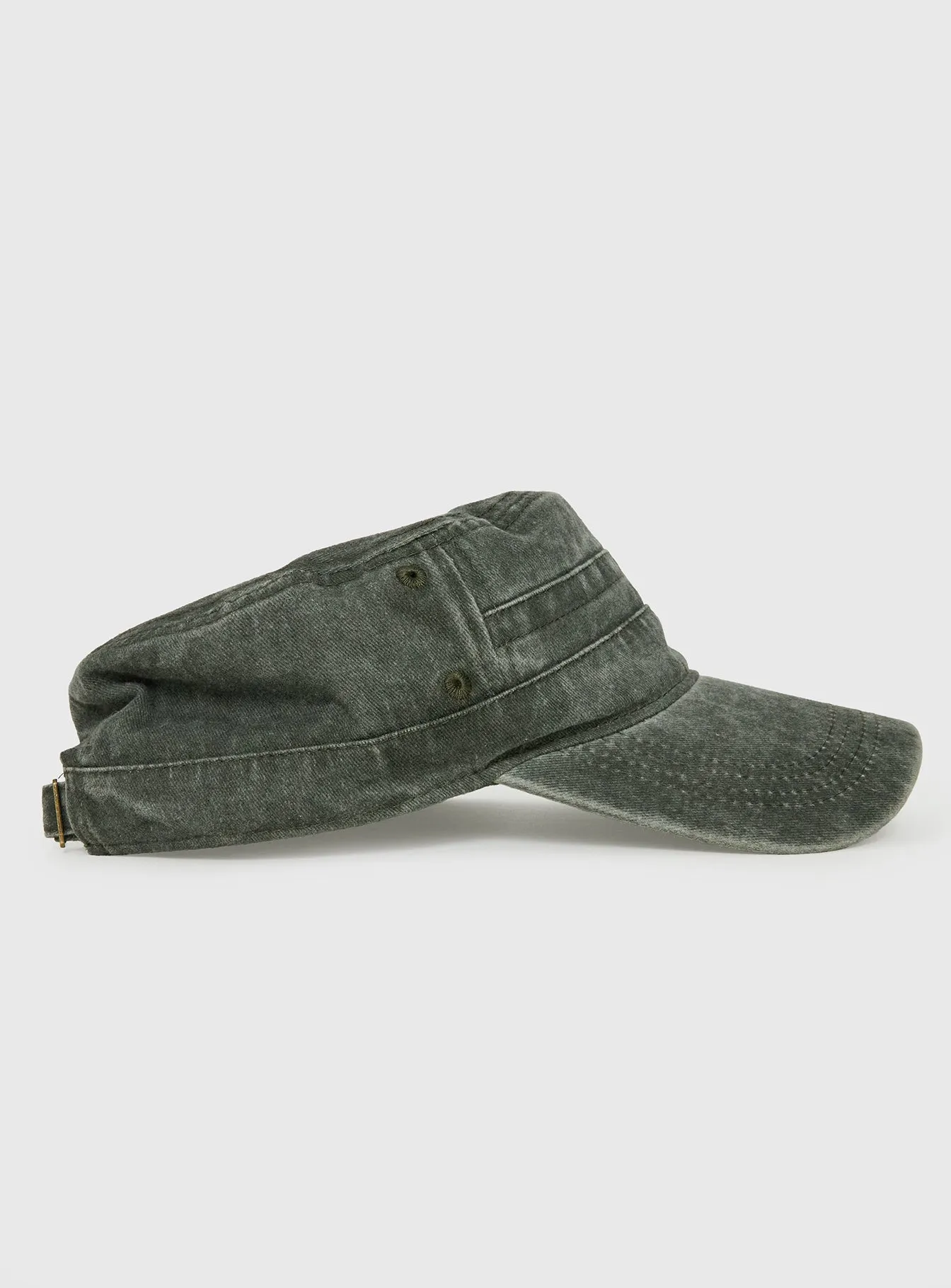 Odera Military Cap Washed Khaki sold by Princess Polly product image thumbnail 3