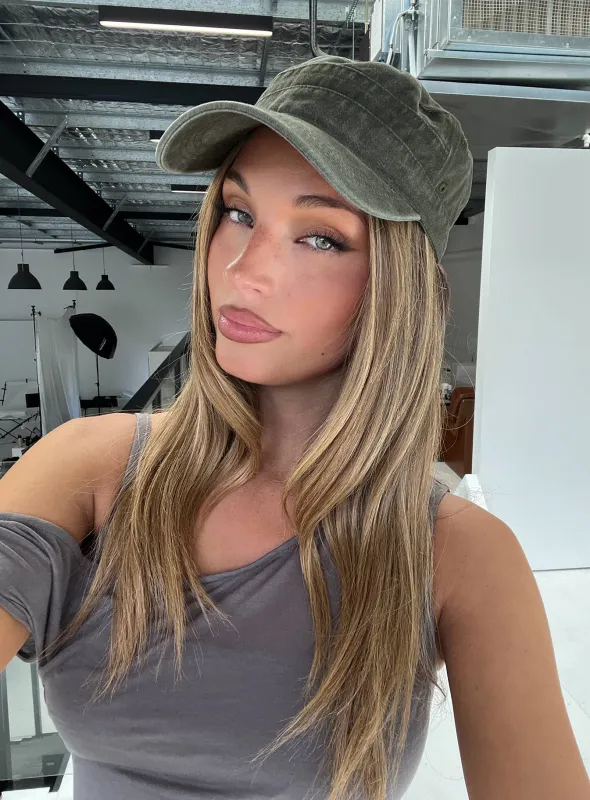 Odera Military Cap Washed Khaki made by Princess Polly