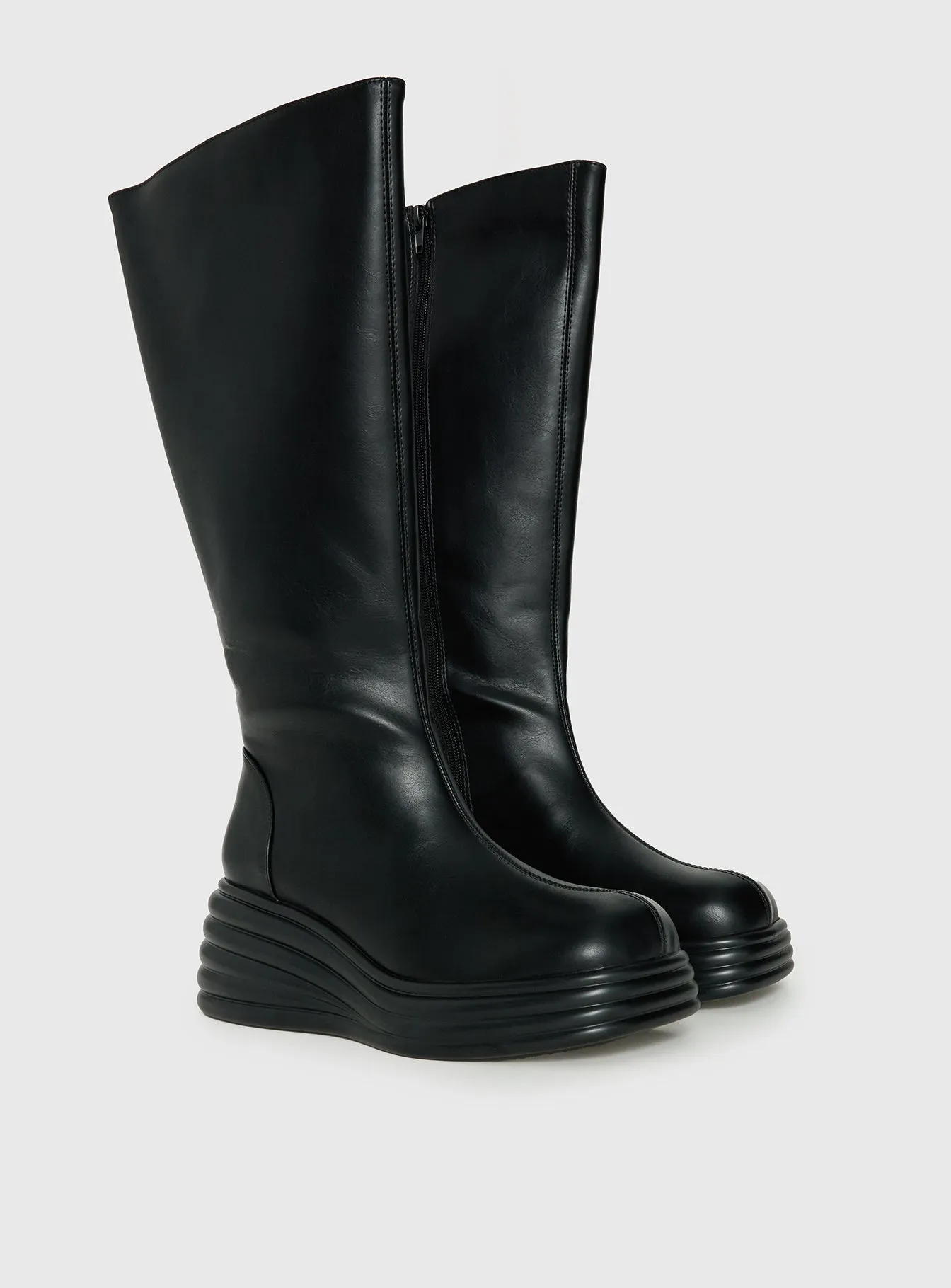 Therapy Frequency Knee High Boots Black sold by Princess Polly product image thumbnail 2