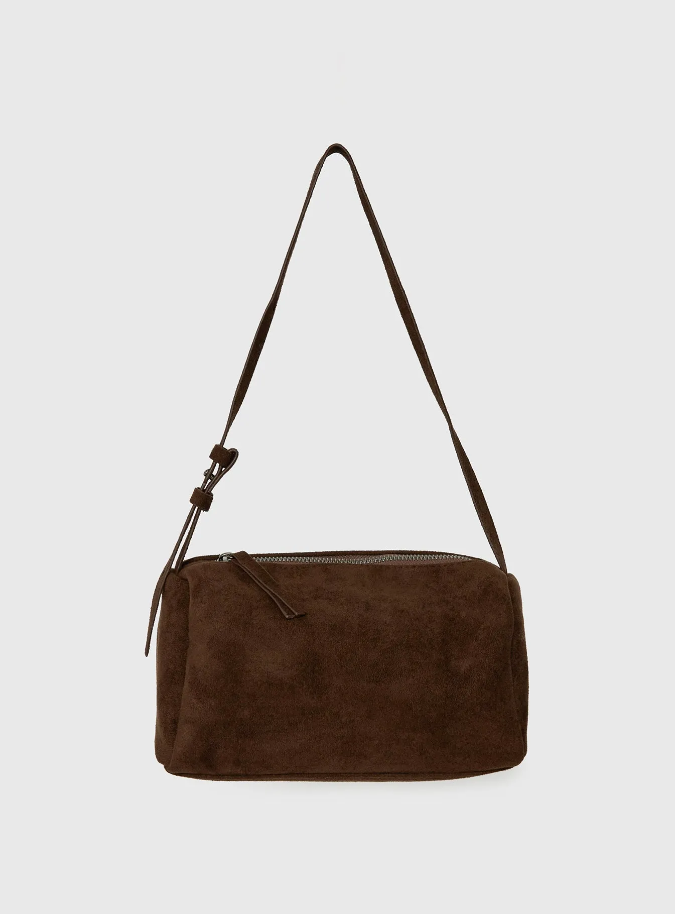 Beaming Brighter Faux Suede Shoulder Bag Chocolate sold by Princess Polly product image thumbnail 4