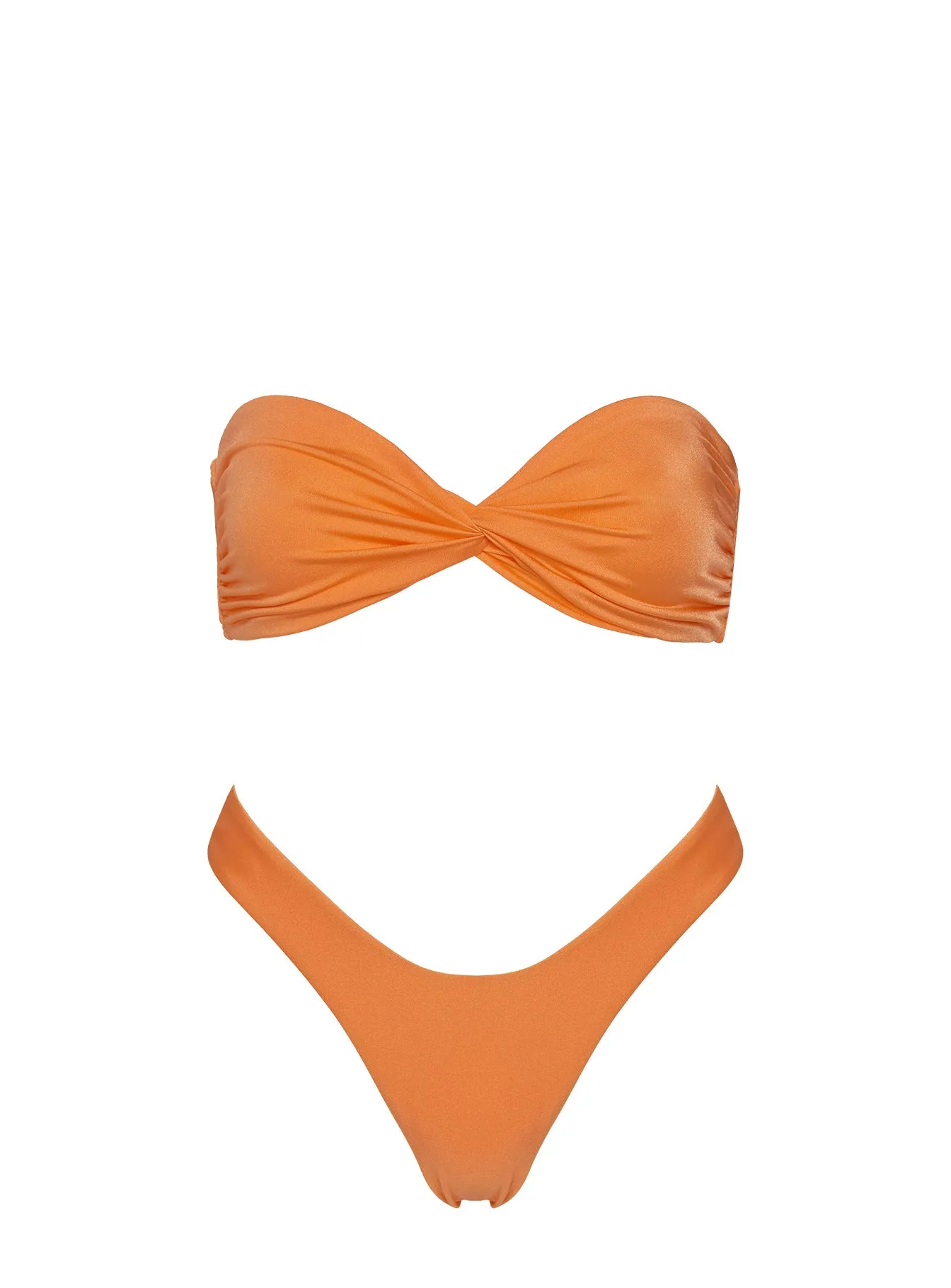 Nevaeh High Cut Bikini Bottoms Orange sold by Princess Polly product image thumbnail 5
