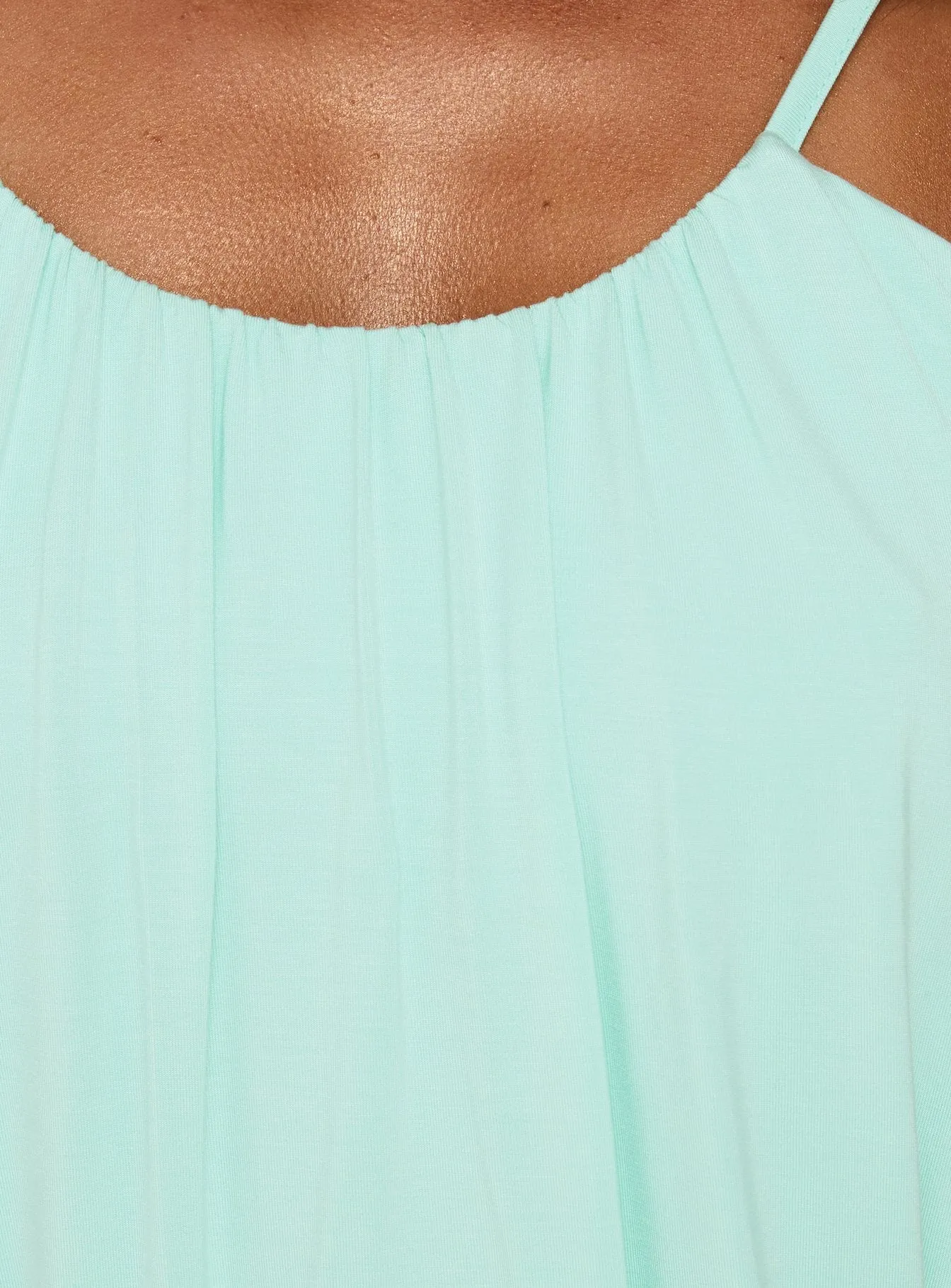 Imeria Ruched Scoop Slouchy Mini Dress Turquoise sold by Princess Polly product image thumbnail 5