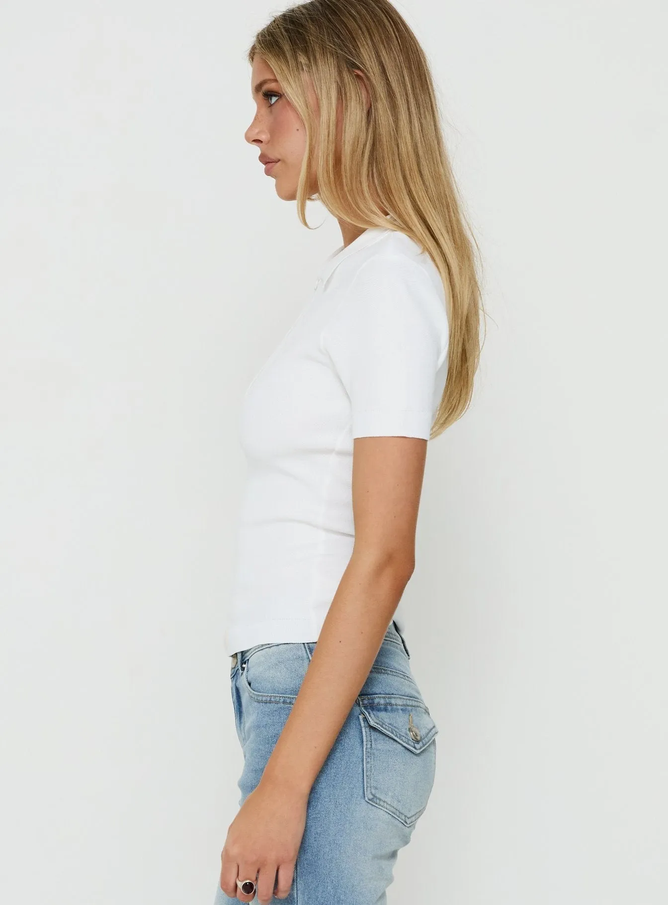 Happened One Night Keyhole Blouse Top White sold by Princess Polly product image thumbnail 4