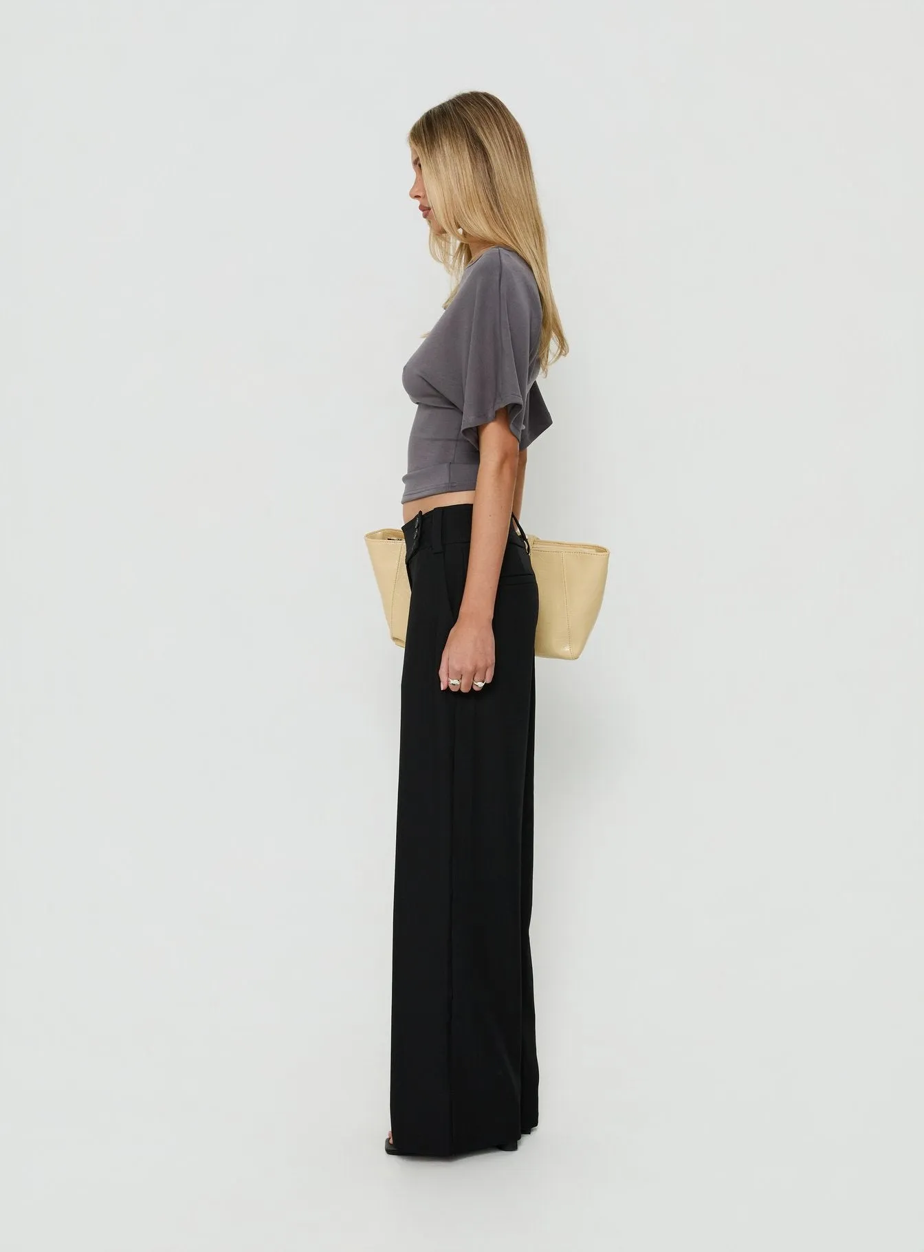 Cedars Low Rise Pant Black sold by Princess Polly product image thumbnail 4