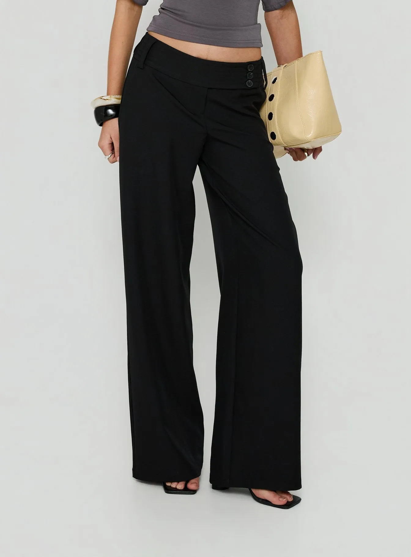 Cedars Low Rise Pant Black sold by Princess Polly product image thumbnail 2