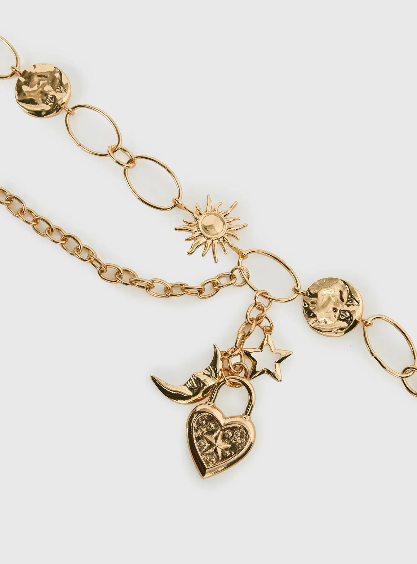 Next Level Charm Chain Belt Gold sold by Princess Polly product image thumbnail 3