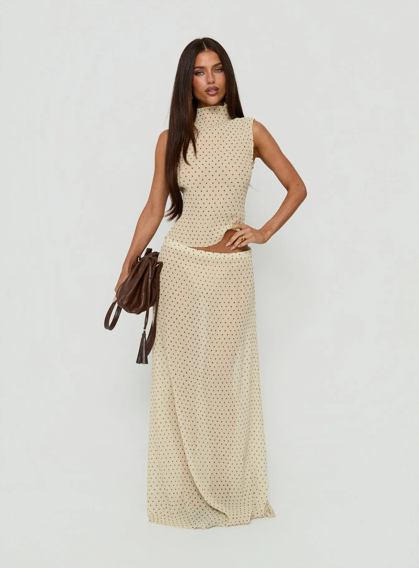 Ford Top Butter / Chocolate Polka Dot sold by Princess Polly product image thumbnail 2