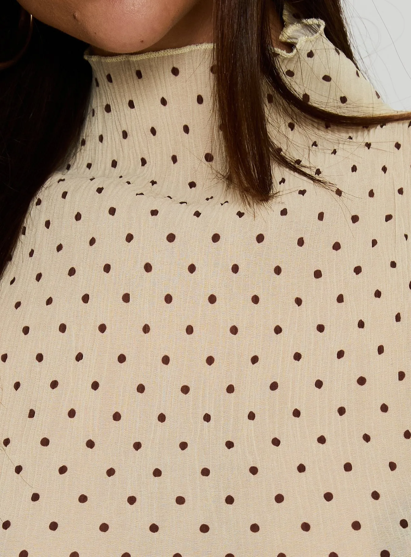 Ford Top Butter / Chocolate Polka Dot sold by Princess Polly product image thumbnail 5
