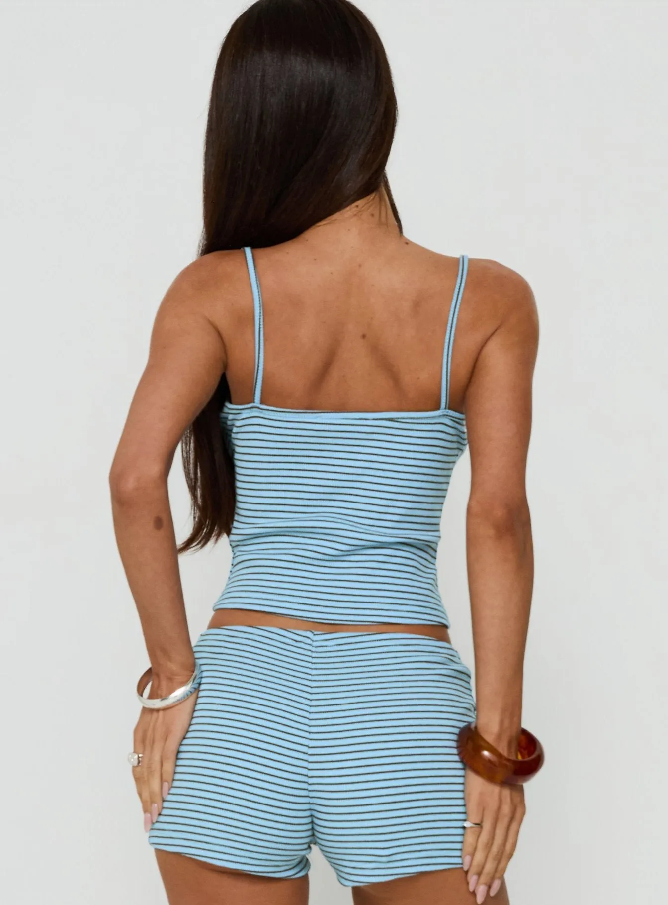 Serafia Tank Top Blue Stripe sold by Princess Polly product image thumbnail 4
