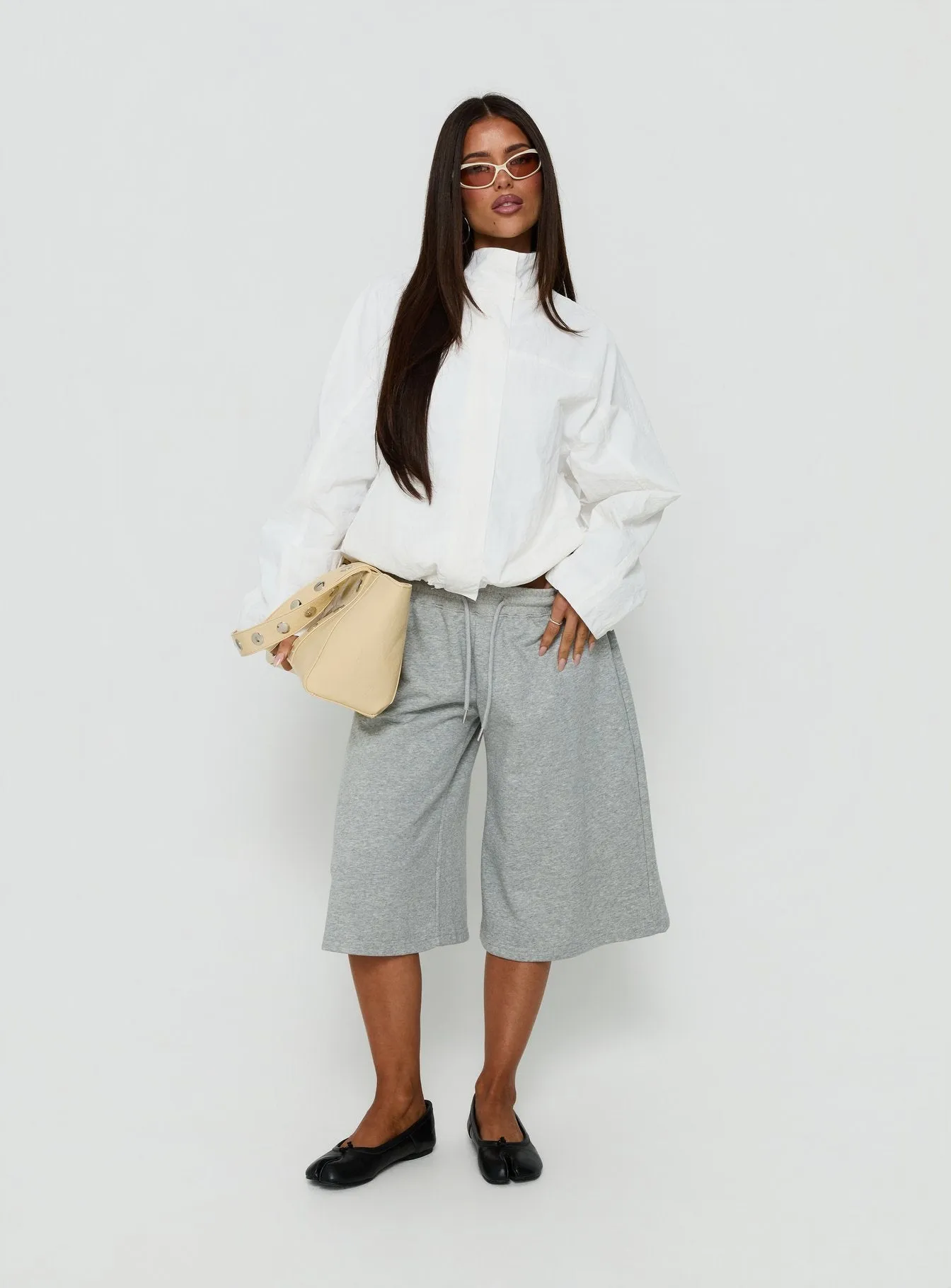 Shoreline Windbreaker Jacket White sold by Princess Polly product image thumbnail 3