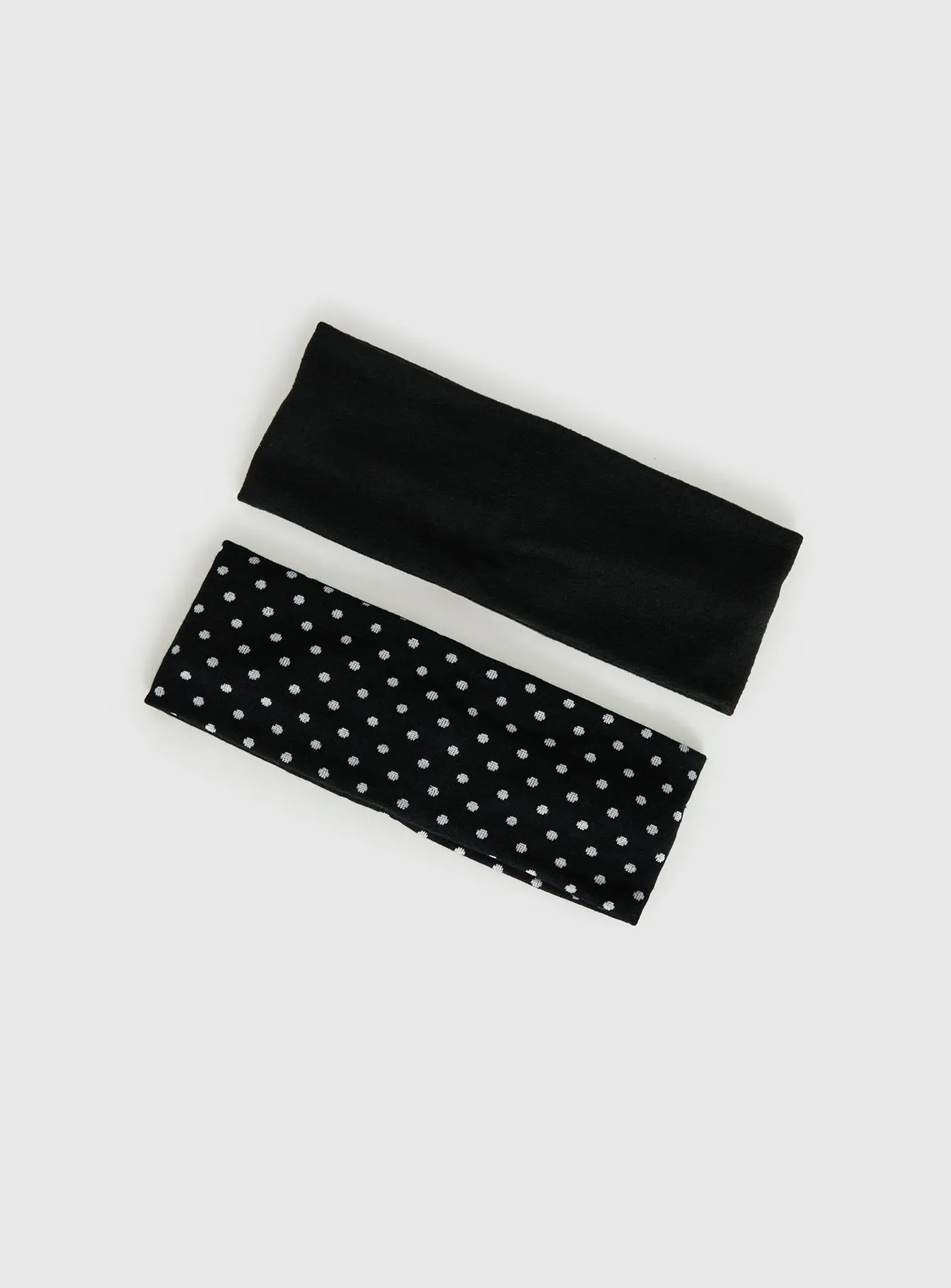 The Juney Headband Pack Black Polka Dot sold by Princess Polly product image thumbnail 2