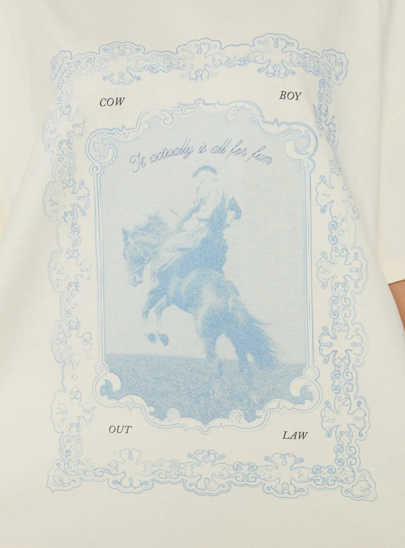 Soft Launch Stamp Oversized Graphic Tee Cream sold by Princess Polly product image thumbnail 5