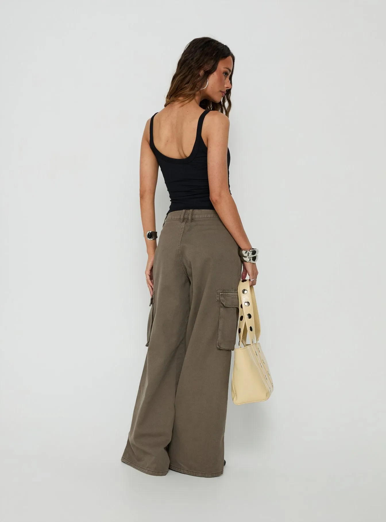 Hudsen Cargo Pants Khaki sold by Princess Polly product image thumbnail 5