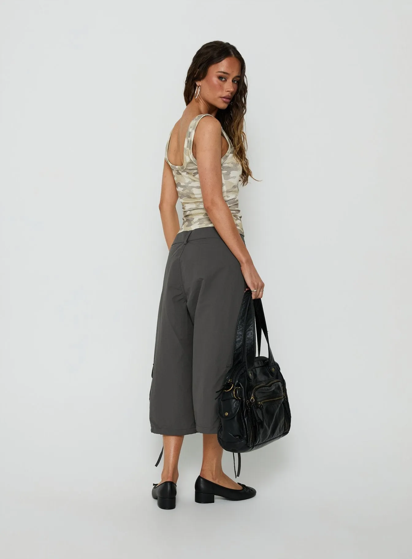 Relaxer 3/4 Cargo Pants Charcoal sold by Princess Polly product image thumbnail 5