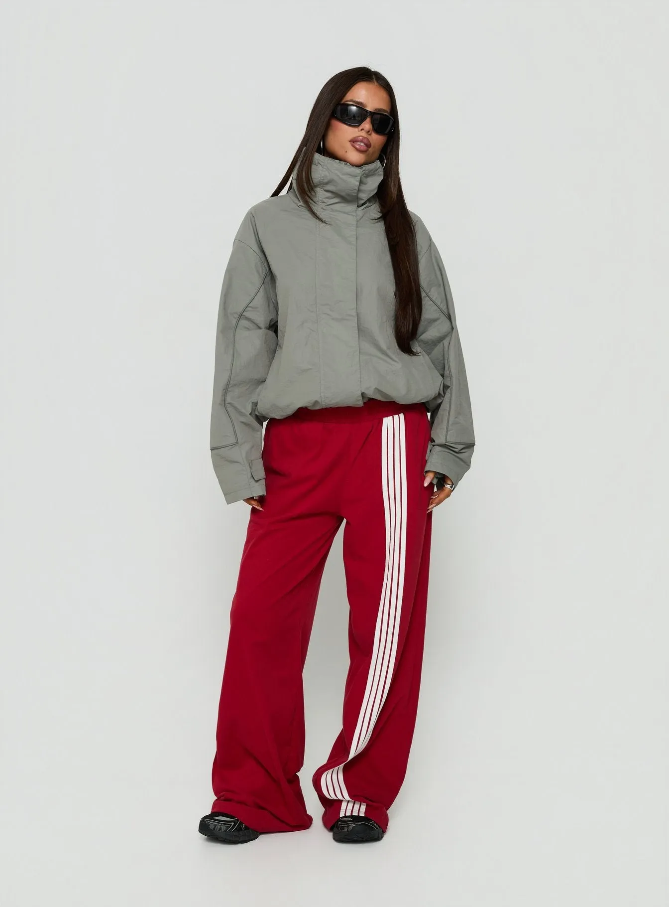 Shoreline Windbreaker Jacket Grey sold by Princess Polly product image thumbnail 3