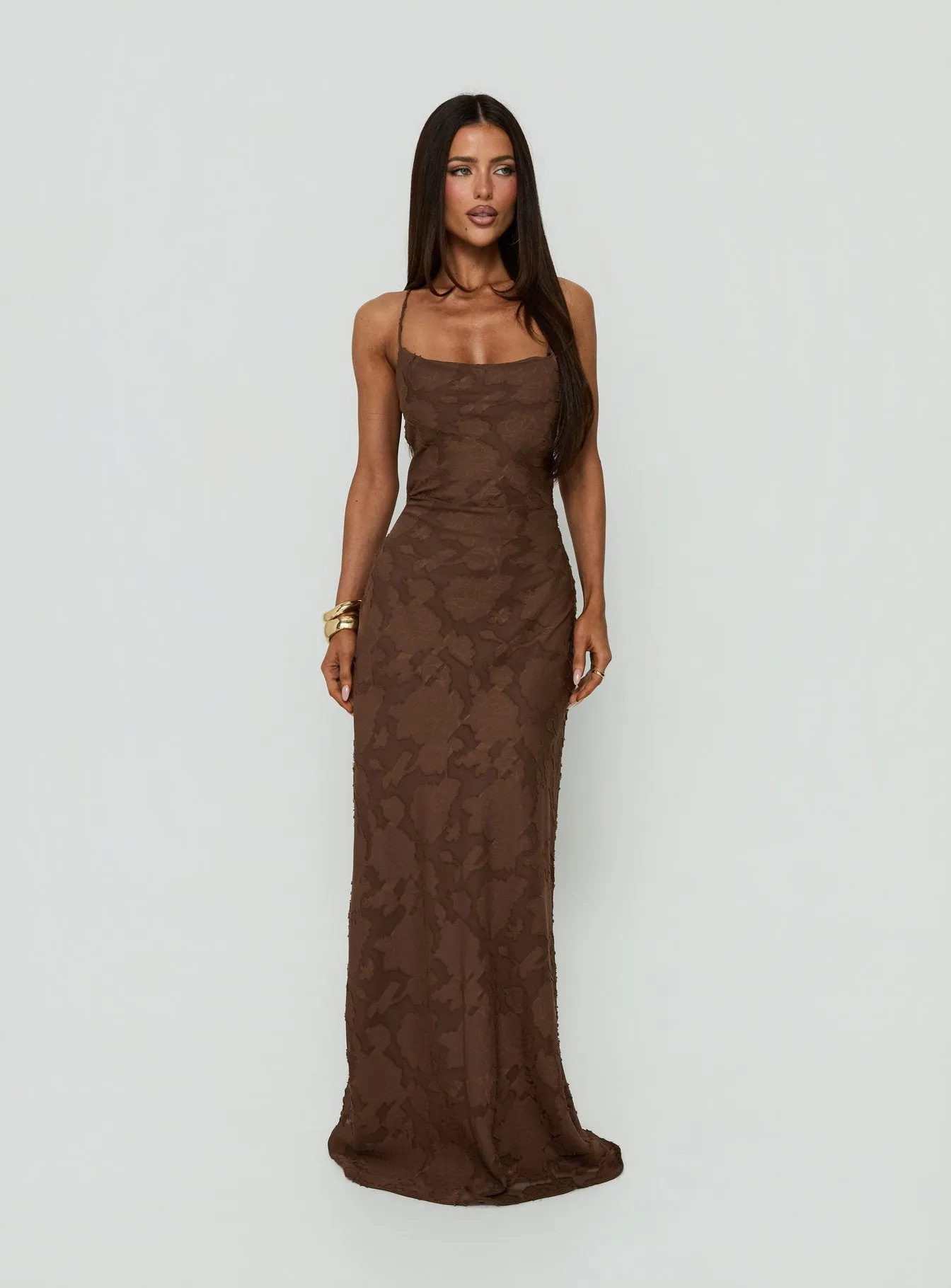 Celena Maxi Dress Brown sold by Princess Polly product image thumbnail 2