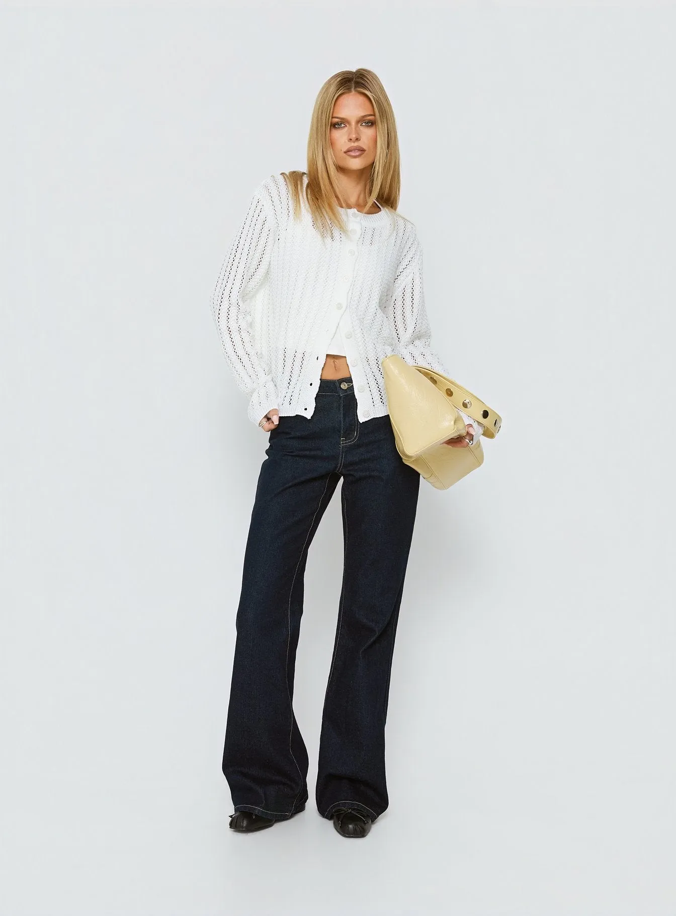 Avalisa Knit Cardigan White sold by Princess Polly product image thumbnail 3