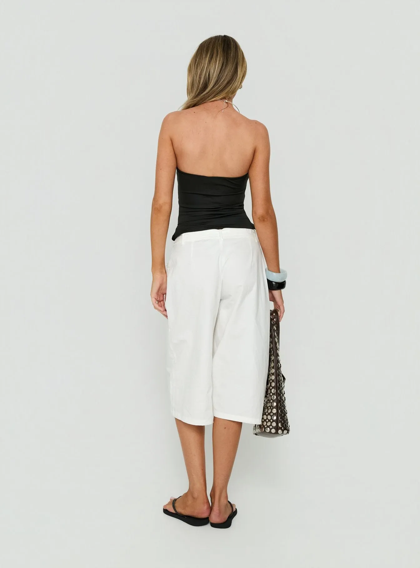 Khori 3/4 Longline Shorts White sold by Princess Polly product image thumbnail 5