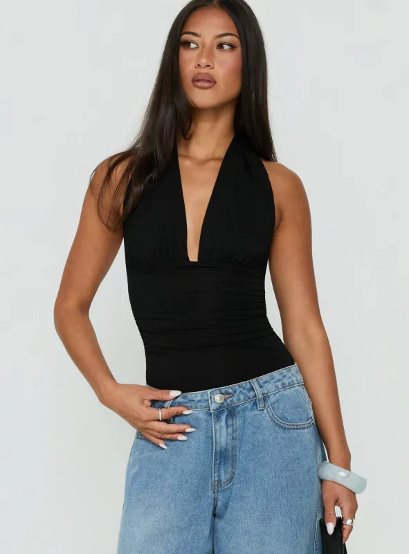 Celinna Multi Wear Bodysuit Black made by Princess Polly