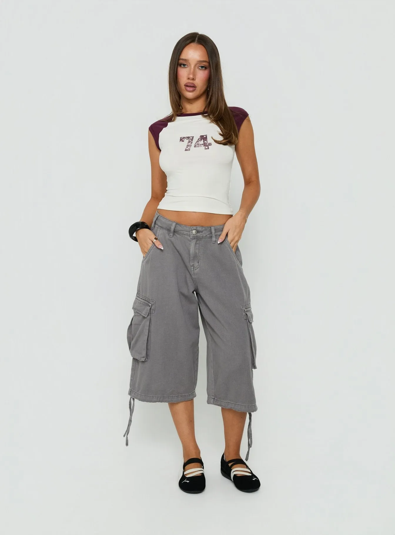 Celea Cap Sleeve Raglan Tee Multi sold by Princess Polly product image thumbnail 3