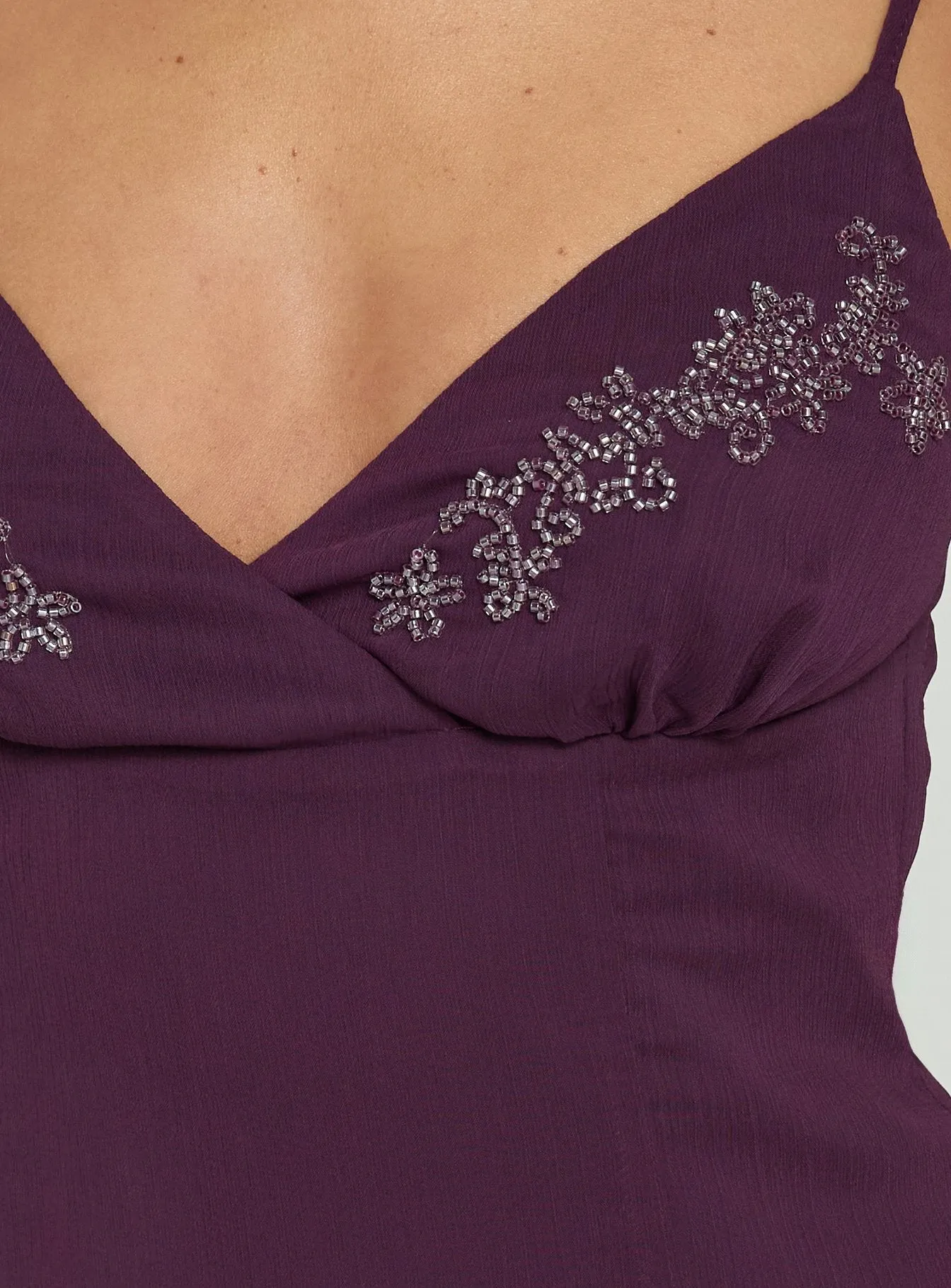 Jadira Scarf Maxi Dress Plum sold by Princess Polly product image thumbnail 5