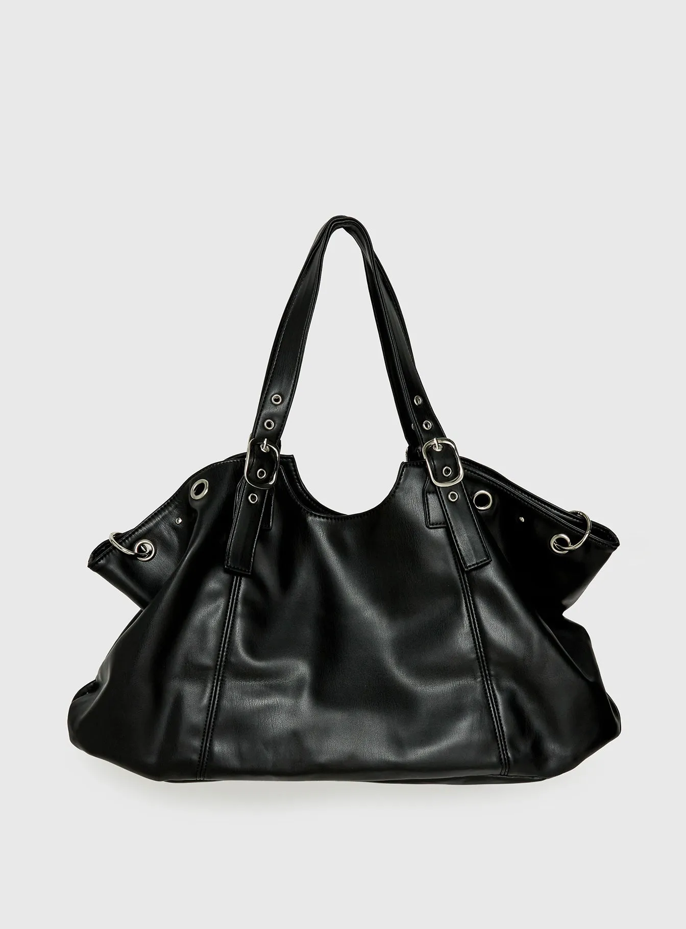 Amaria Buckle Detail Shoulder Bag Black sold by Princess Polly product image thumbnail 4