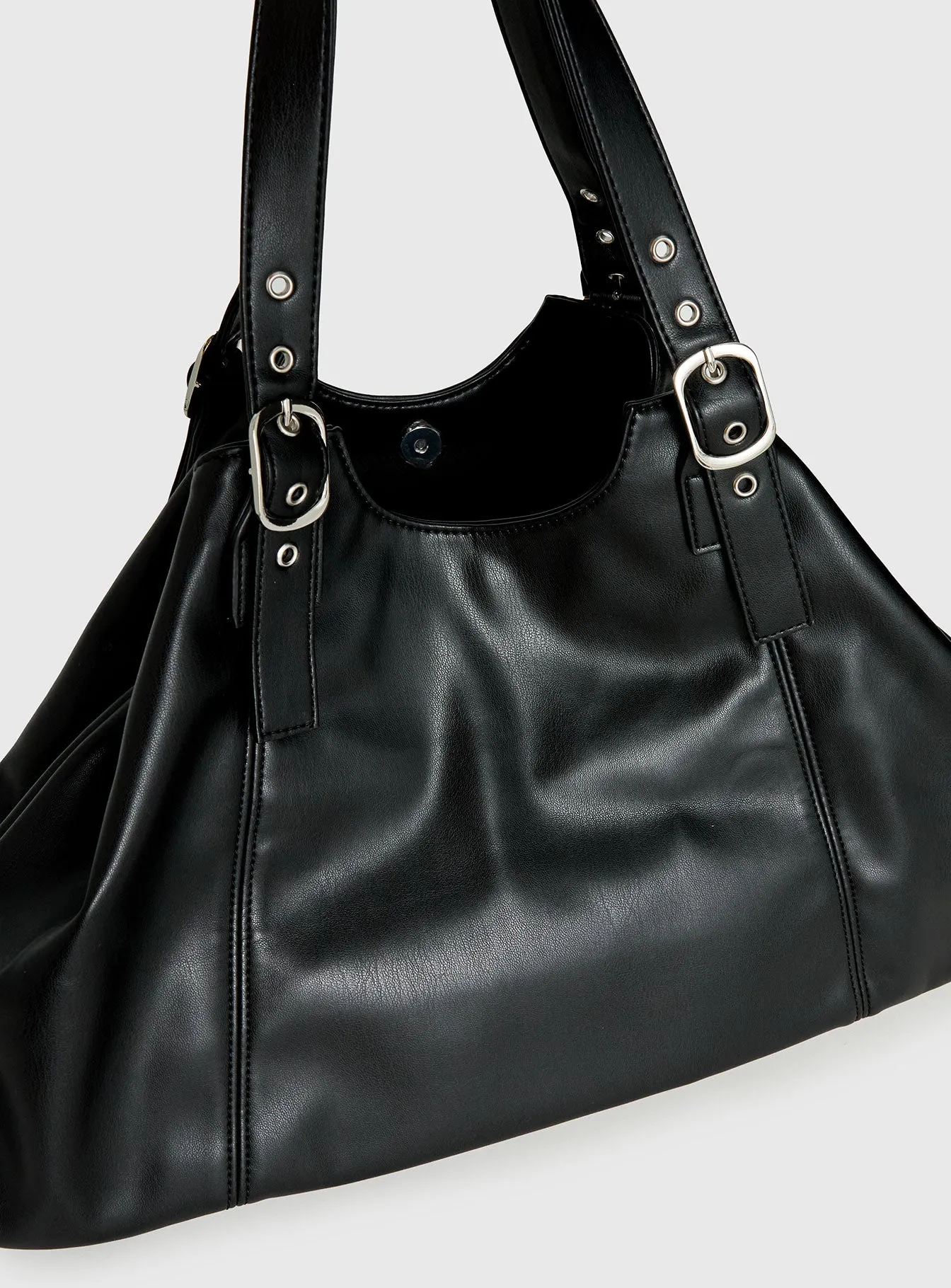 Amaria Buckle Detail Shoulder Bag Black sold by Princess Polly product image thumbnail 5