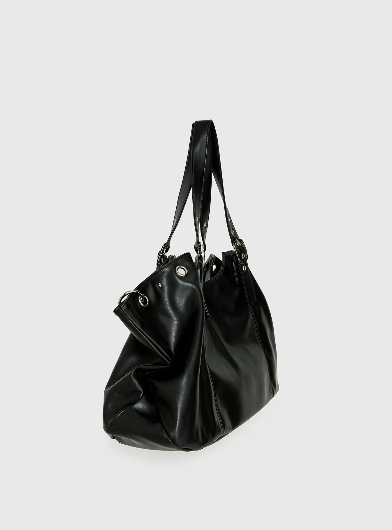 Amaria Buckle Detail Shoulder Bag Black sold by Princess Polly product image thumbnail 3