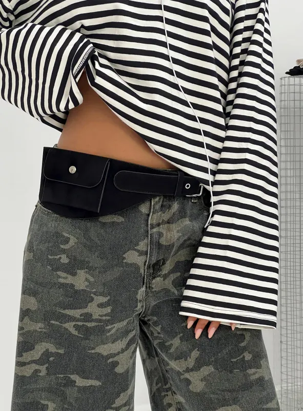 Rosia Utility Belt Black made by Princess Polly