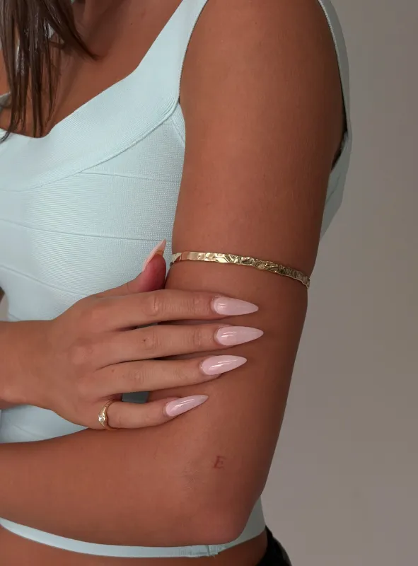 Cool Intentions Arm Cuff Gold made by Princess Polly