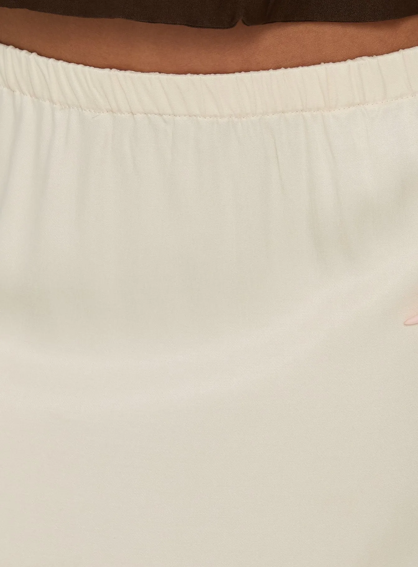 Bella Lace Trim Midi Skirt Butter sold by Princess Polly product image thumbnail 5