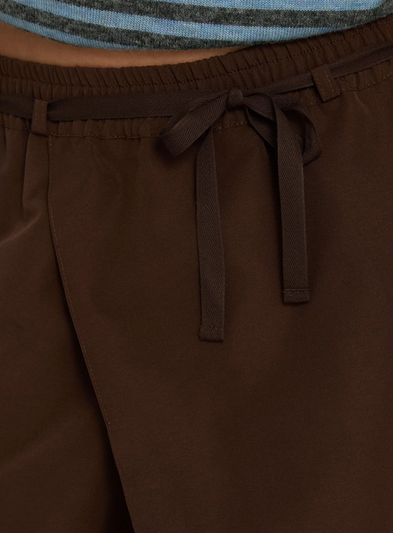 Signora Elasticated Waist Pants Chocolate sold by Princess Polly product image thumbnail 5
