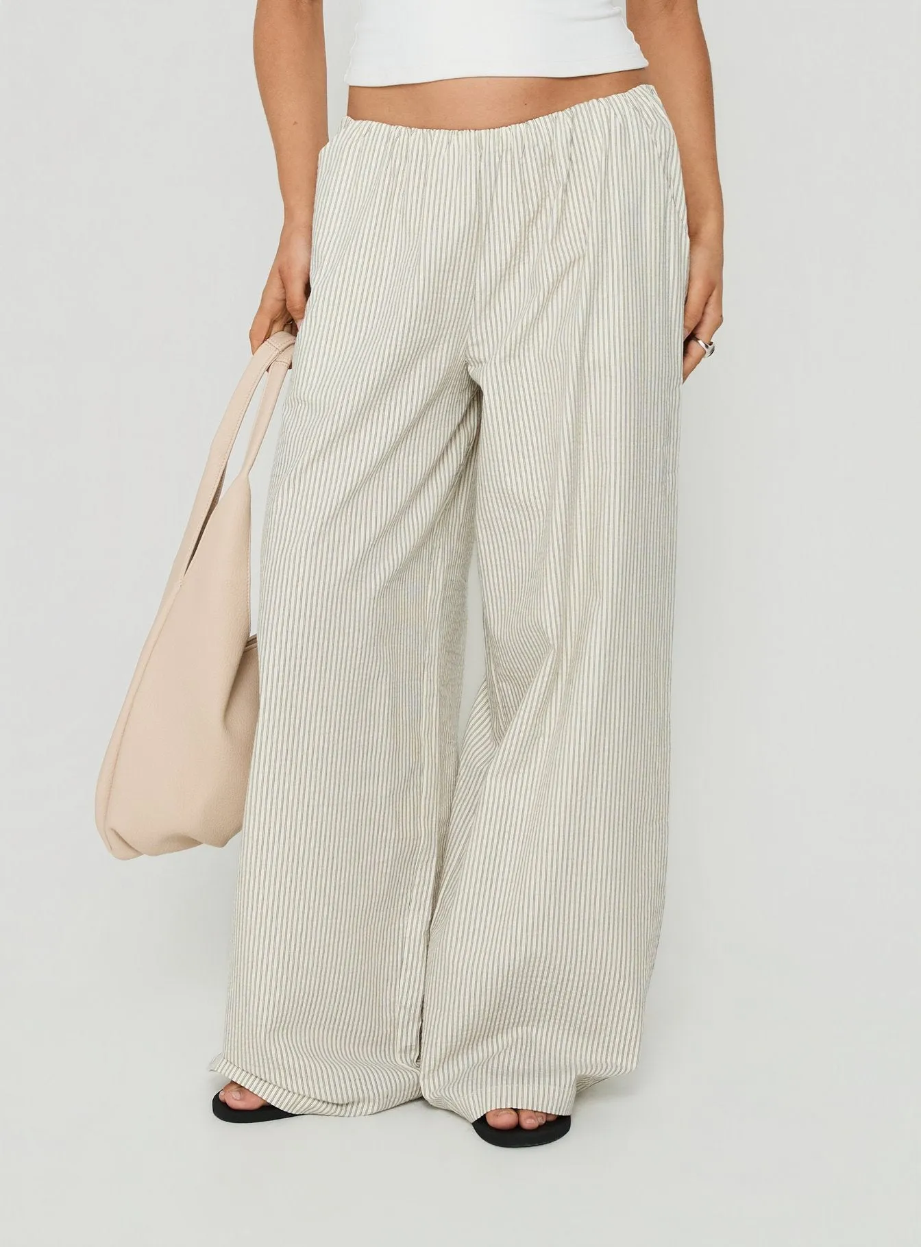 Lunea Concealed Waistband Pants Pinstripe sold by Princess Polly product image thumbnail 2