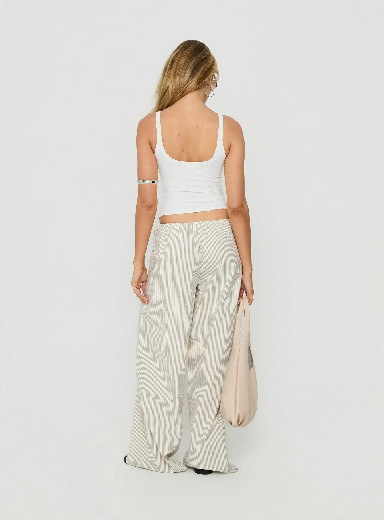 Lunea Concealed Waistband Pants Pinstripe sold by Princess Polly product image thumbnail 5
